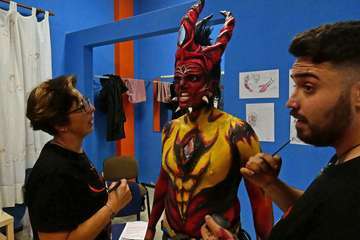 Espectáculo del Perro Maldito en Valsequillo (Foto TA y Acfi Press)