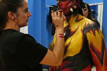 Espectáculo del Perro Maldito en Valsequillo (Foto TA y Acfi Press)