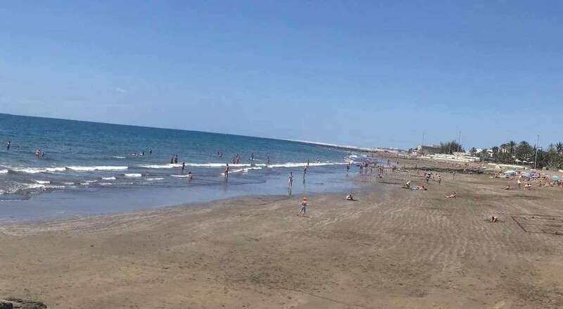Playa de San Agustín, en el sur de Gran Canaria (Foto TA)