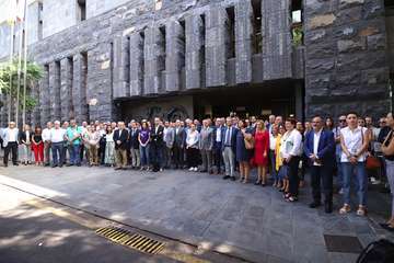 Acto en la sede del Gobierno canario en Tenerife
