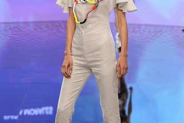 La colección de la teldense Elena Morales, Premio Heineken Nuevo Talento de Moda Baño Gran Canaria (Foto TA)