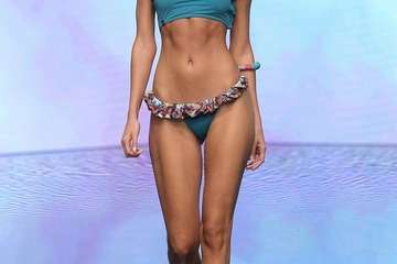 La colección de la teldense Elena Morales, Premio Heineken Nuevo Talento de Moda Baño Gran Canaria (Foto TA)