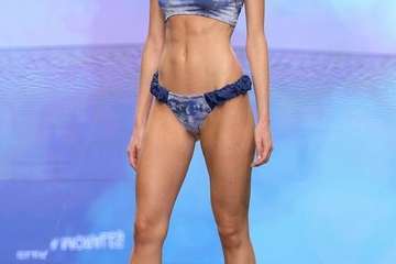 La colección de la teldense Elena Morales, Premio Heineken Nuevo Talento de Moda Baño Gran Canaria (Foto TA)