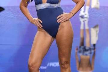 La colección de la teldense Elena Morales, Premio Heineken Nuevo Talento de Moda Baño Gran Canaria (Foto TA)