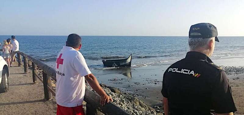 Patera localizada en el sur de la Isla (Foto MA)