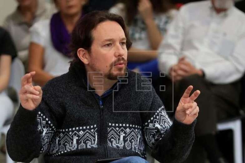 Imagen de archivo del secretario general de Unidas Podemos, Pablo Iglesias (Foto Efe / Fernando Alvarado)