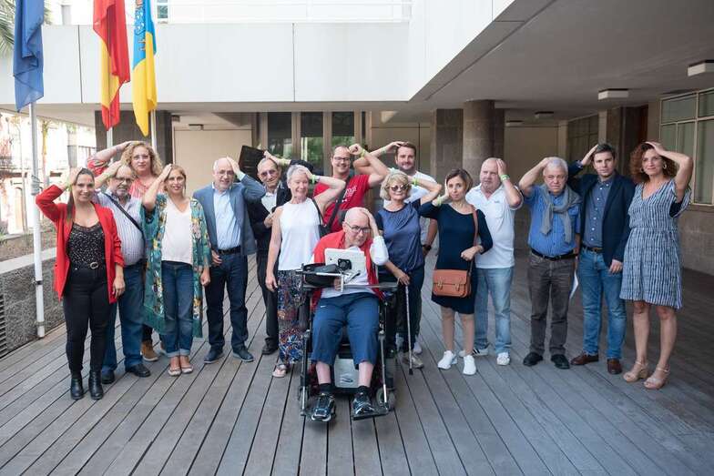 Concentración de apoyo a la Asociación Daño Cerebral Adquirido (Foto TA)