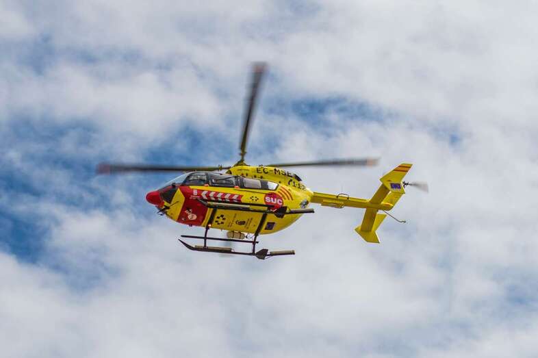 Imagen de archivo del helicóptero medicalizado del SUC (Foto Antonio Rico)
