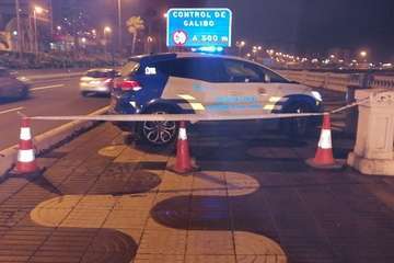 Un socavón atasca el acceso a la capital por el sur (Foto TA)