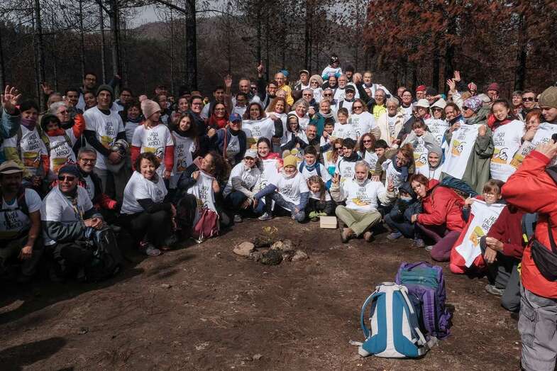 El acto tuvo lugar esta mañana en Artenara (Foto TA)
