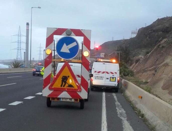 El tráfico se desviará por la antigua carretera de Jinámar, la GC-100 (Foto TA)