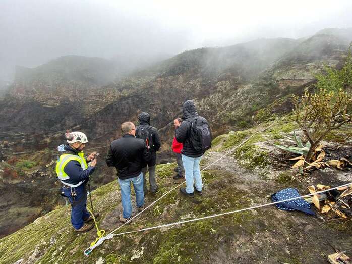 Labores para evitar las filtraciones de agua (Foto TA)