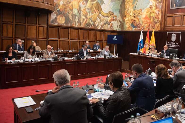 Sesión plenaria de este viernes en el Cabildo de Gran Canaria (Foto TA)