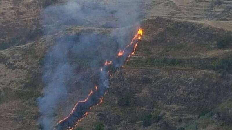 Incendio de Las Lagunetas (Foto TA)