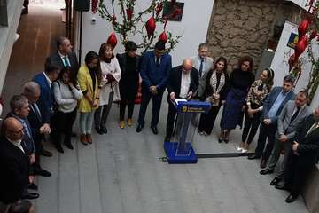 Brindis navideño del Cabildo con los medios de comunicación (Foto TA)