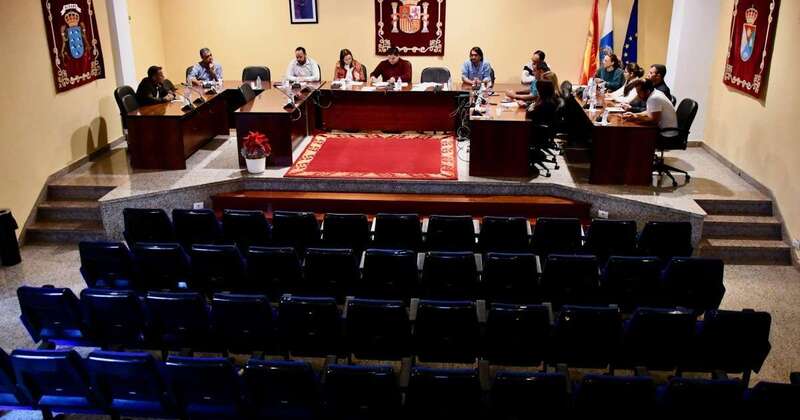 Pleno del Ayuntamiento de Mogán de este viernes (Foto TA)