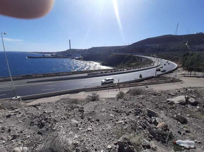 Momento de la apertura del tercer carril (Foto TA)