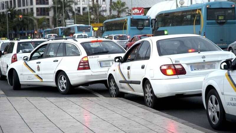 Imagen de archivo de taxis de Las Palmas de GC (Foto CAhora)