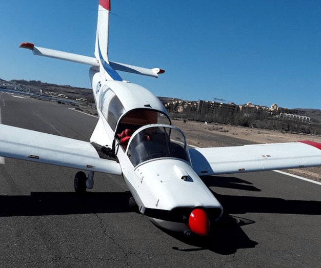 Estado en que quedó la avioneta (Foto MA)