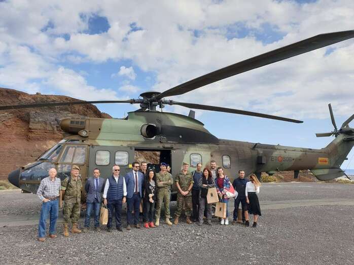 La Brigada Canarias XVI mostró este jueves sus capacidades a la prensa (Foto TA)