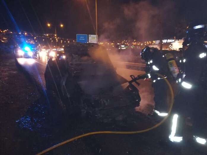 Imagen del incendio (Foto TA)