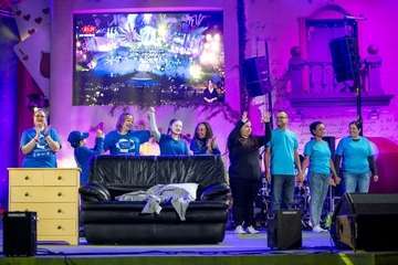 La murga teldense Los Nietos de SaryMánchez vuelve a triunfar en el Carnaval capitalino (Foto TA y Lpcarnaval)