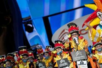 La murga teldense Los Nietos de SaryMánchez vuelve a triunfar en el Carnaval capitalino (Foto TA y Lpcarnaval)