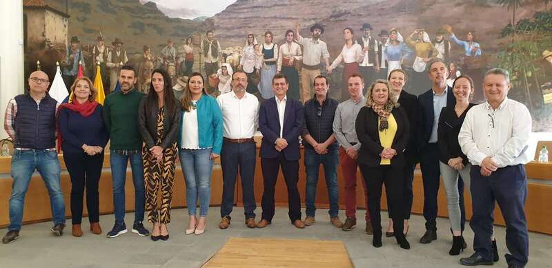 El nuevo Gobierno municipal de Santa Lucía de Tirajana (Foto TA)