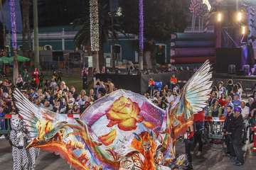 La Cabalgata del Carnaval llena de mascaritas las calles de la capital (Foto TA y Acfi Press)