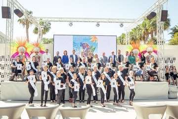 Presentación de las candidatas al reinado de Los Musicales en el Carnaval del sur grancanario (Foto TA)