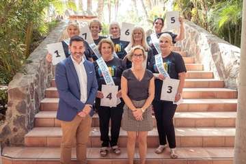 Presentación de las candidatas al reinado de Los Musicales en el Carnaval del sur grancanario (Foto TA)