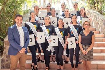 Presentación de las candidatas al reinado de Los Musicales en el Carnaval del sur grancanario (Foto TA)