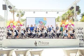 Presentación de las candidatas al reinado de Los Musicales en el Carnaval del sur grancanario (Foto TA)