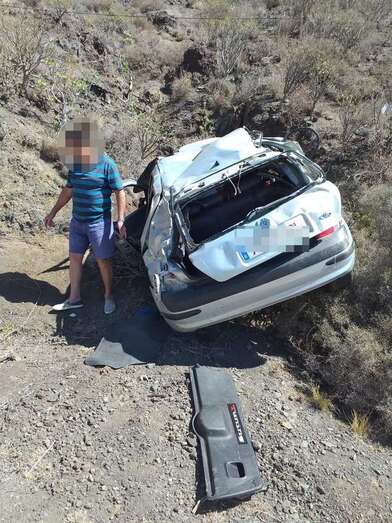 Imagen del accidente (Foto TA)