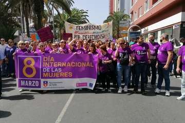 Marcha imparable por la igualdad en la capital grancanaria (Foto Antonio Alí y TA)
