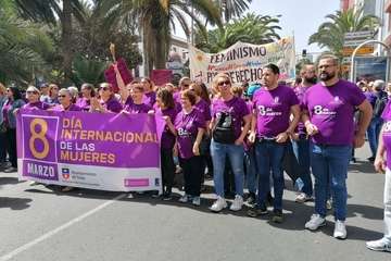 Marcha imparable por la igualdad en la capital grancanaria (Foto Antonio Alí y TA)