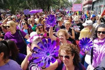 Marcha imparable por la igualdad en la capital grancanaria (Foto Antonio Alí y TA)