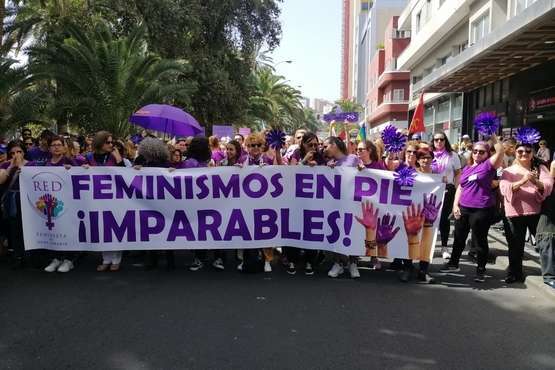 Marcha imparable por la igualdad en la capital grancanaria (Foto Antonio Alí y TA)