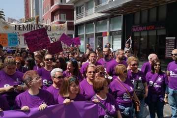 Marcha imparable por la igualdad en la capital grancanaria (Foto Antonio Alí y TA)