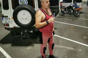 Búsqueda de la cuarta persona que estaba en apuros en aguas de Agaete (Foto TA)