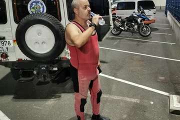 Búsqueda de la cuarta persona que estaba en apuros en aguas de Agaete (Foto TA)