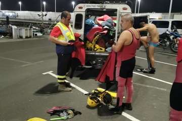 Búsqueda de la cuarta persona que estaba en apuros en aguas de Agaete (Foto TA)