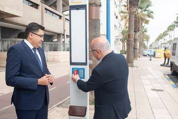 El Cabildo dota de pantallas con información en tiempo real a 14 paradas de Telde (Foto TA)