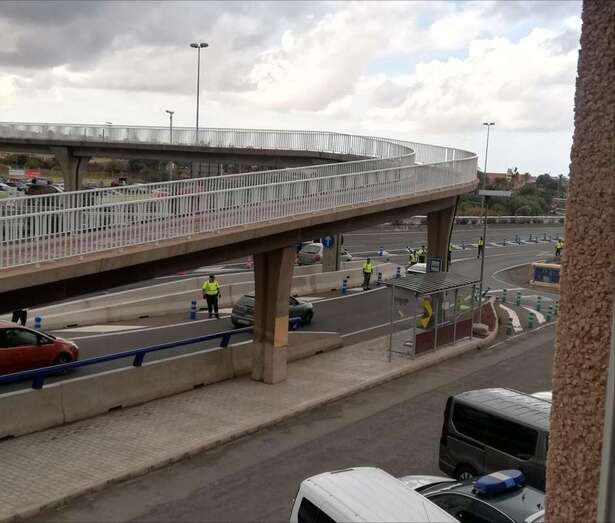 Control de la Guardia Civil en la GC-1, días atrás