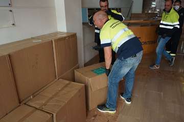 El sector del transporte de Gran Canaria comienza a recibir mascarillas (Foto Acfi Press)