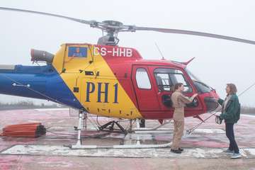 Arranca el Servicio de Helicópteros del Cabildo, esenciales para el primer ataque de los fuegos (Foto TA)