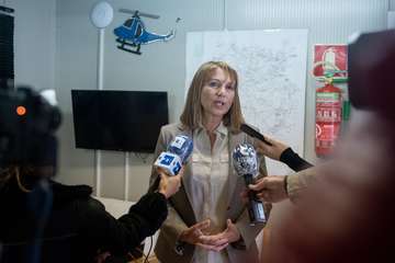 Arranca el Servicio de Helicópteros del Cabildo, esenciales para el primer ataque de los fuegos (Foto TA)