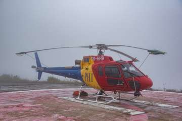 Arranca el Servicio de Helicópteros del Cabildo, esenciales para el primer ataque de los fuegos (Foto TA)