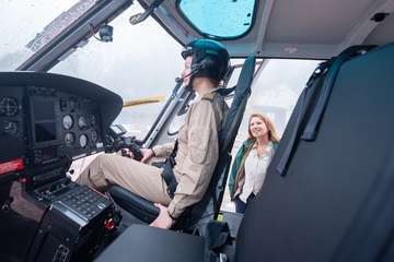 Arranca el Servicio de Helicópteros del Cabildo, esenciales para el primer ataque de los fuegos (Foto TA)