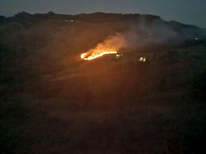 Imagen del fuego (Foto TA)